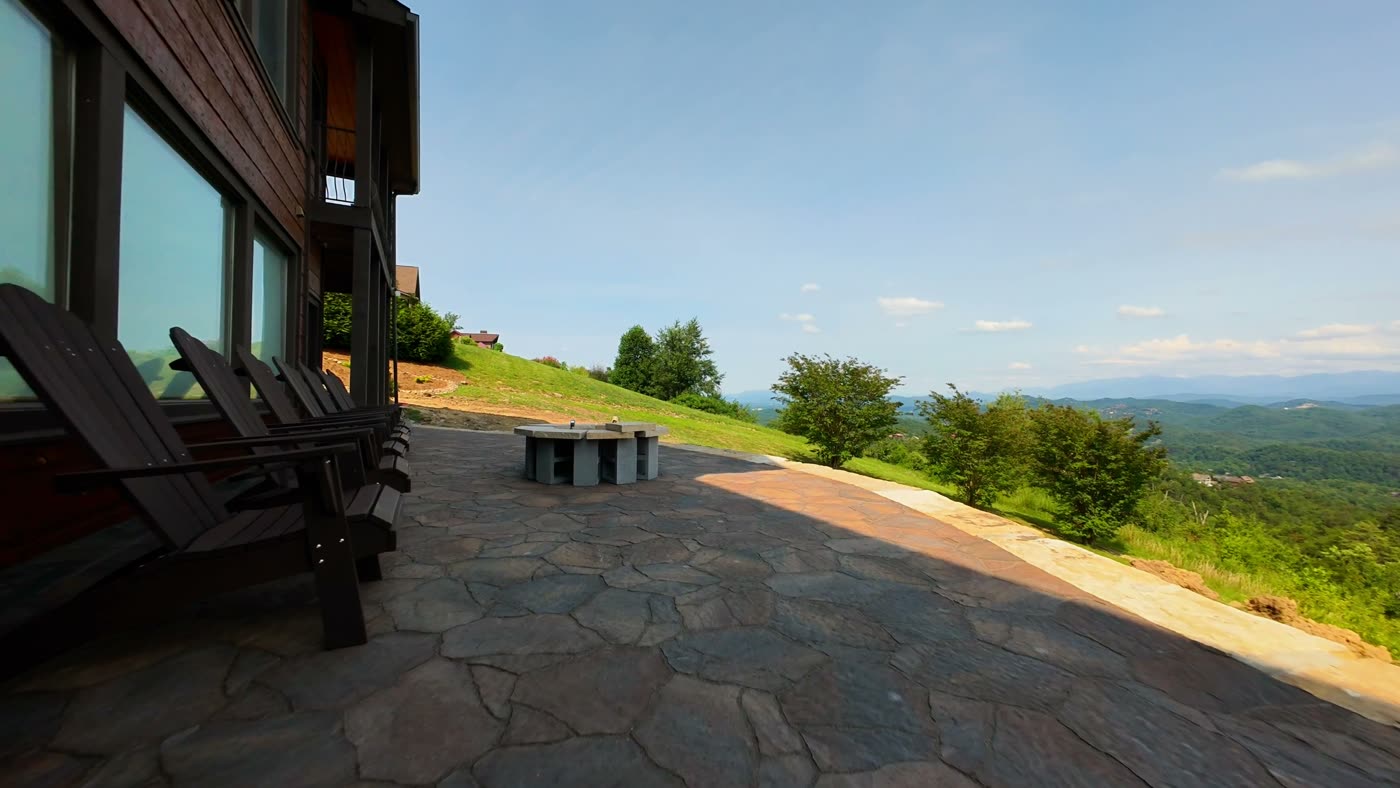 Outdoor living space on an East Tennessee property